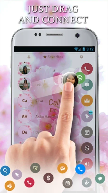 Theme Dialer Love Sakura for Android - Enhance Your Phone