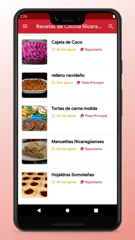 Nicaraguan Recipes - Food App for Android - Discover Delicious Dishes