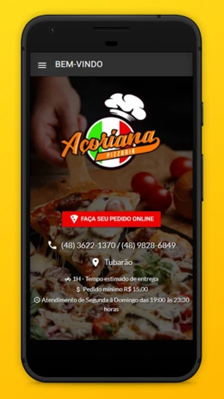 Pizzaria Açoriana Tubarão for Android - Order Pizza with Ease