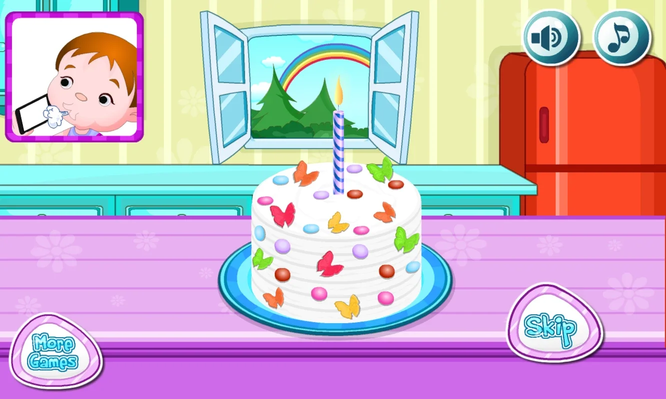 Rainbow Cake for Android - An Interactive Cooking Simulator