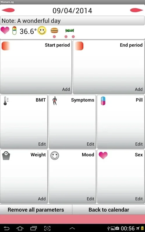 WomanLog for Android - A Women's Health Companion