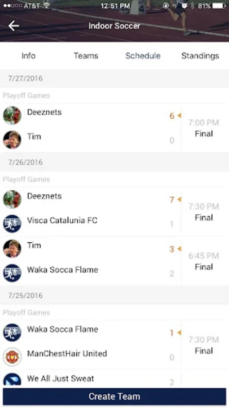 IMLeagues for Android - Elevate College Sports