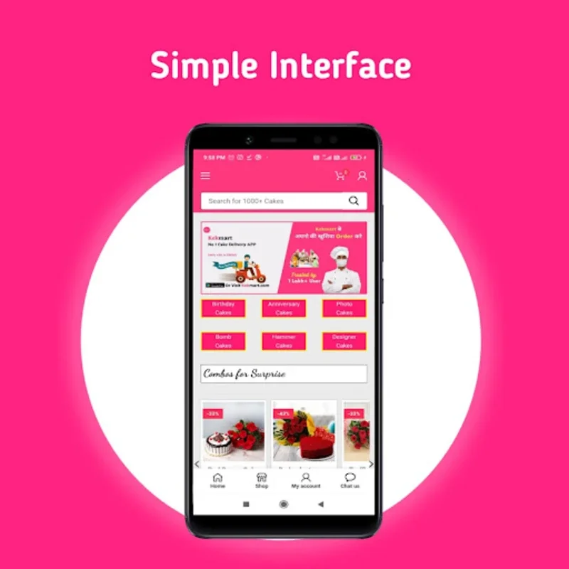 Kekmart: Online Cake Delivery for Android - Various Options