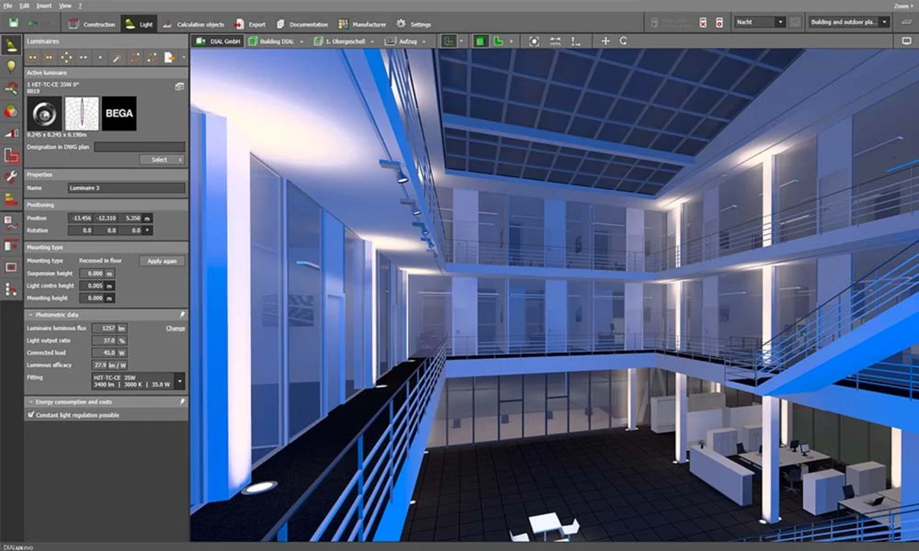 DIALux Evo for Windows - Professional Lighting Design Tool