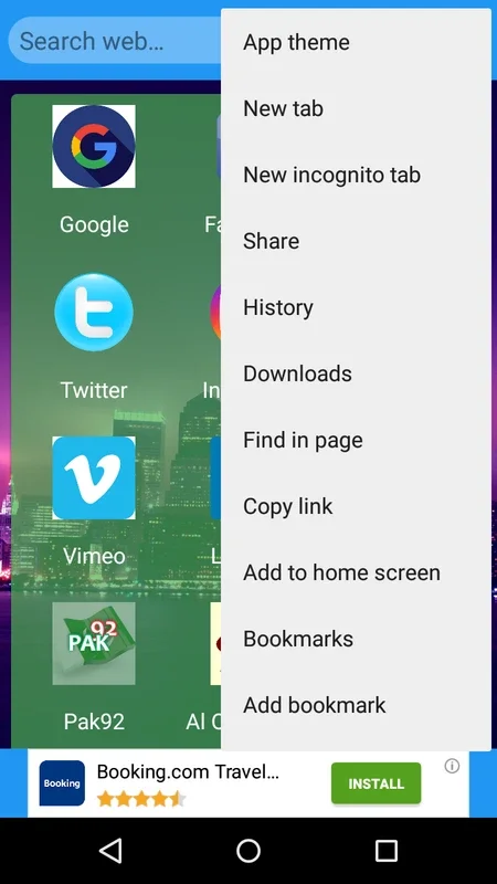 Blue Browser for Android: Simple and Efficient