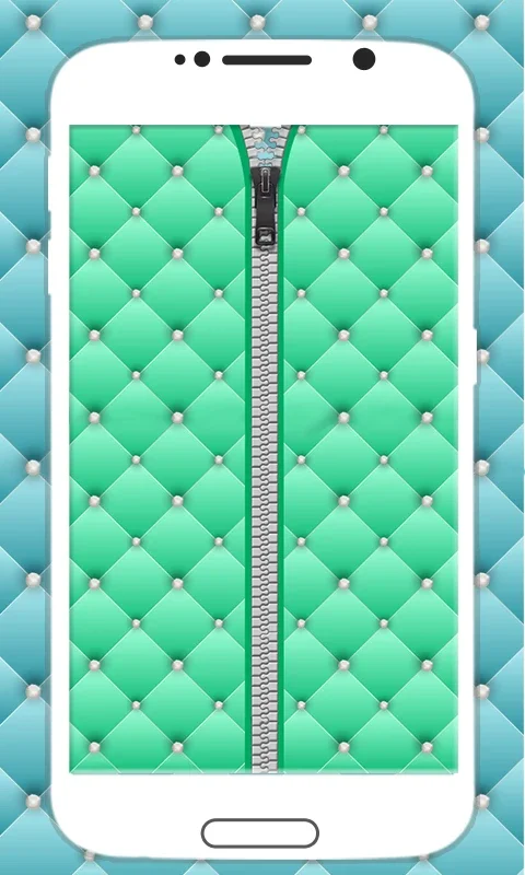 Diamond Zipper Lock Screen for Android - Secure and Stylish