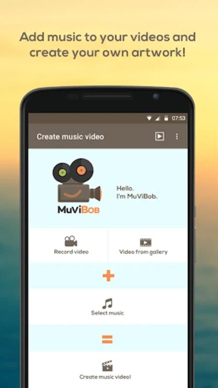 MuViBob for Android - Create Personalized Music Videos