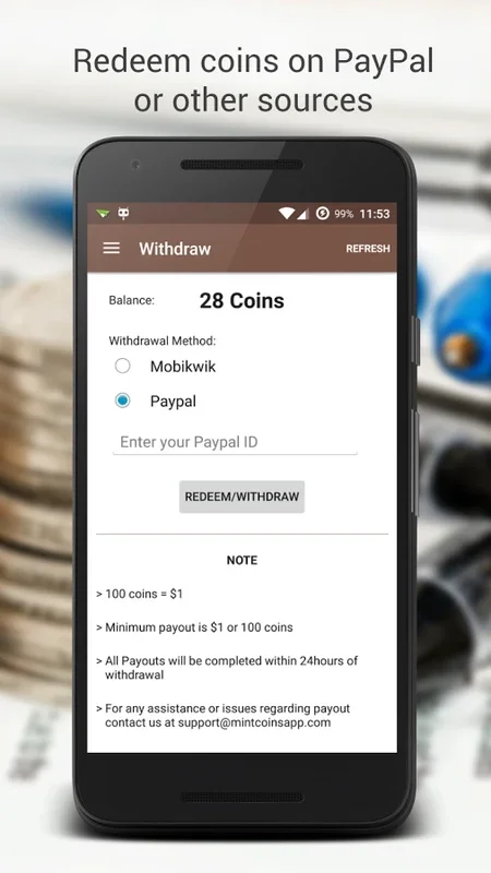 MintCoins for Android: Earn Extra Money