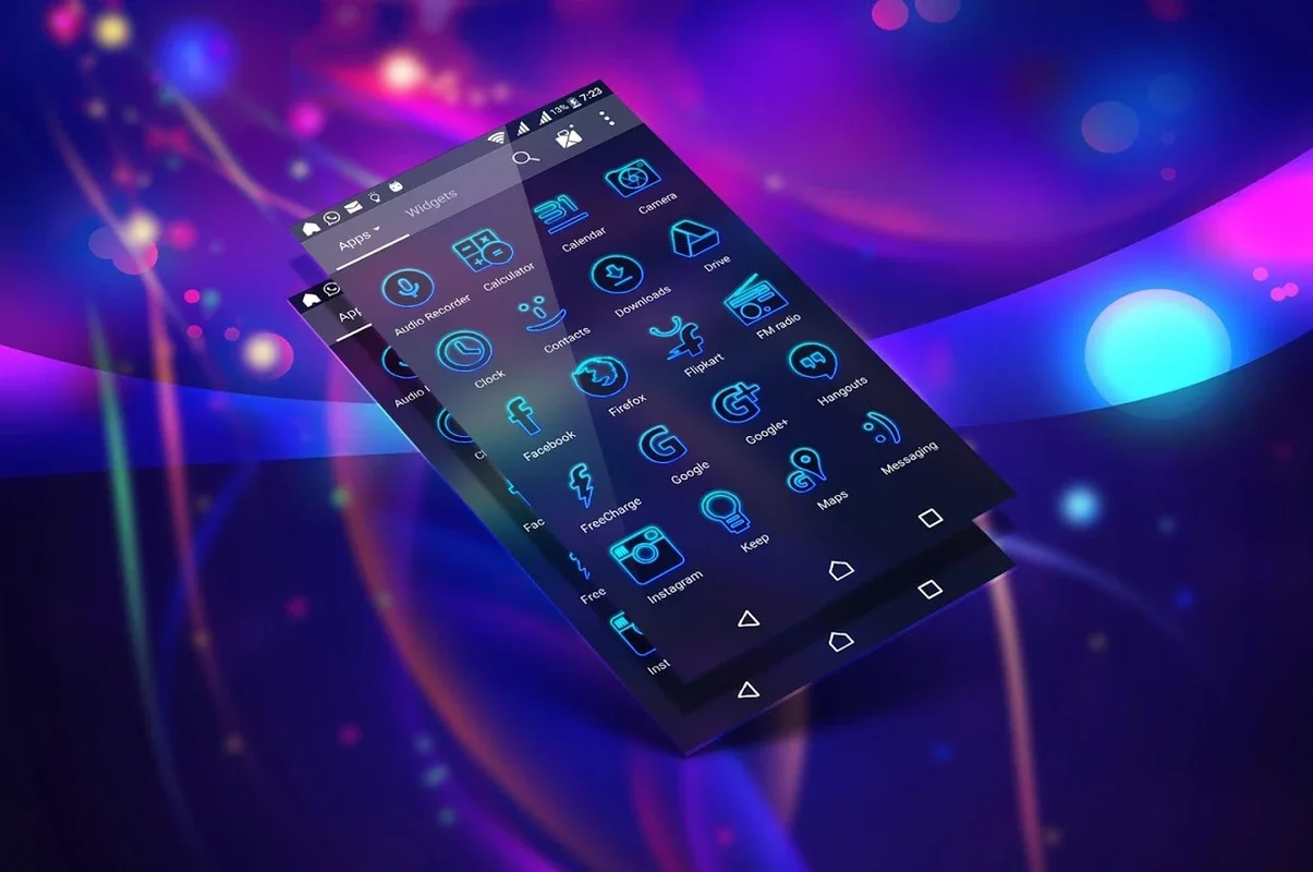 Neon Pro for Android: 300+ HD Icons and Wallpapers