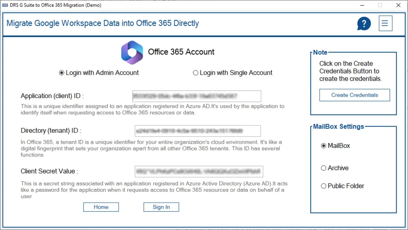 G Suite to Office 365 Migration Tool for Windows