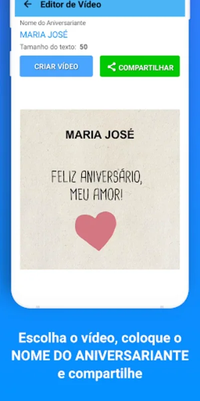 Editor de Aniversário for Android: Create Personalized Birthday Videos