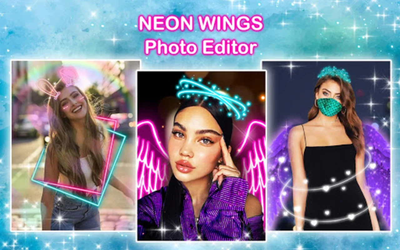 Neon Wings Photo Editor???? Light Glow Effect for Android - No Download Needed