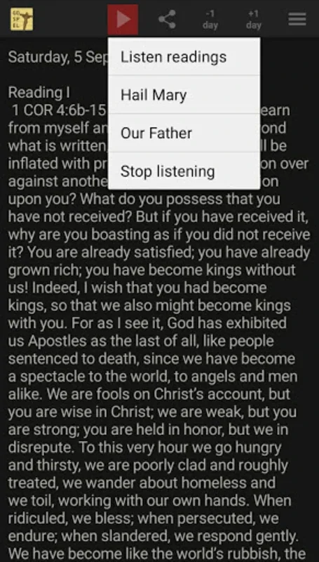 The Daily Gospel for Android - Streamlined Catholic Readings