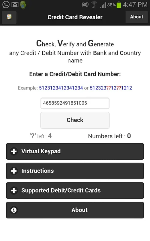 Credit Card Revealer for Android: Manage Your Cards