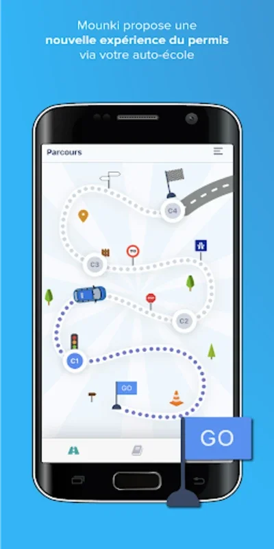 Mounki Copilot for Android: Track Driving Progress