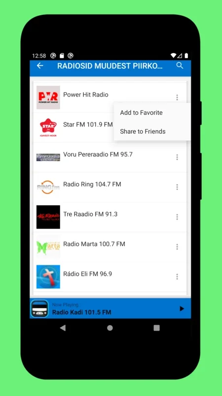 Estonia Radio EE for Android - Enjoy Live Estonian Radio