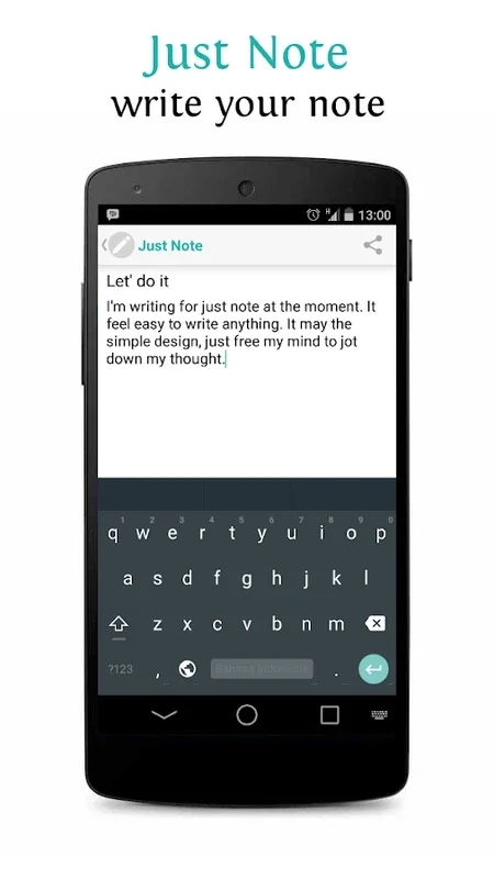 Just Note for Android - Simple Multilingual App