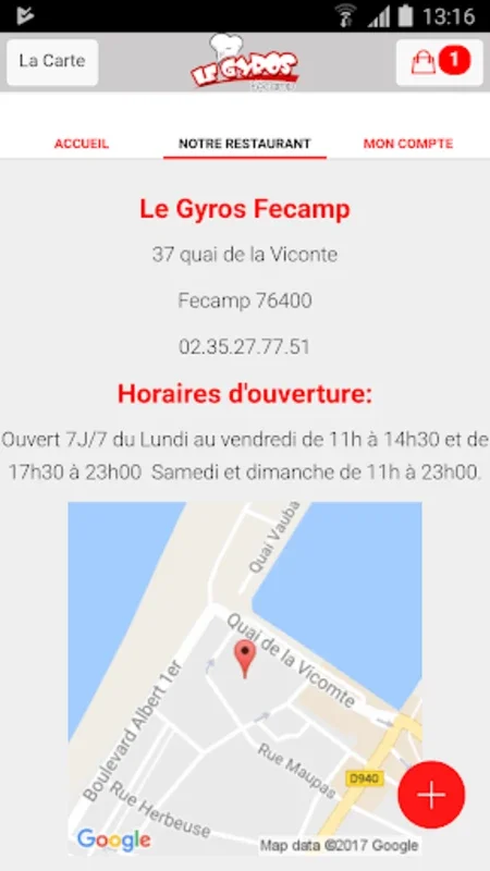 Le Gyros Fecamp for Android - Effortless Food Ordering