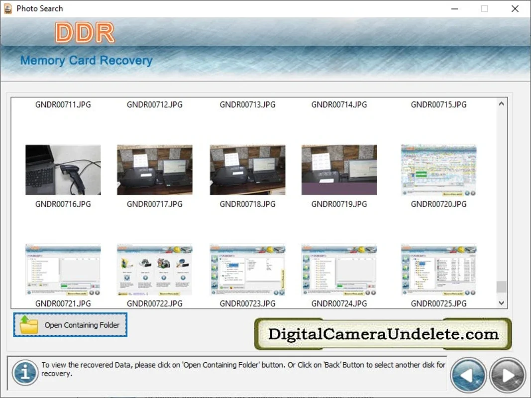 Memory Card Files Undelete for Windows: Recover Deleted Images