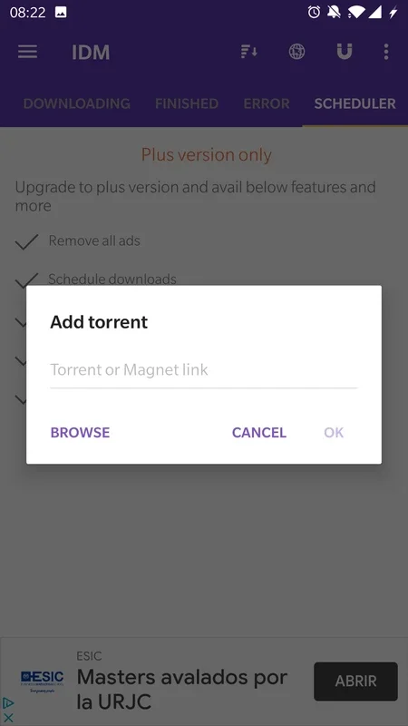 1DM for Android - Feature - Rich Download Manager