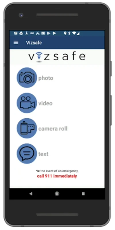 Vizsafe for Android - Secure Safety Reporting App