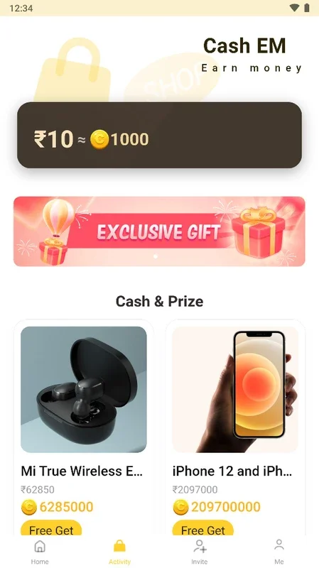 CashEm for Android - Earn Gift Cards and Prizes