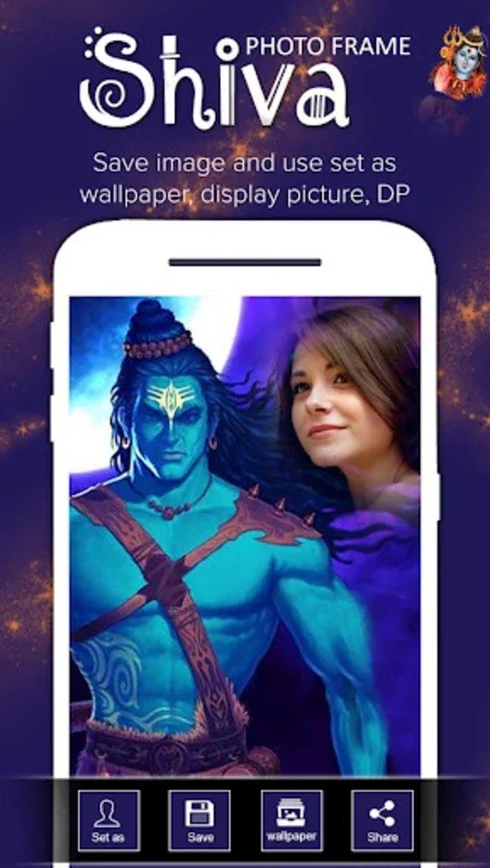 Shiva Photo Frame for Android - Express Your Devotion Creatively