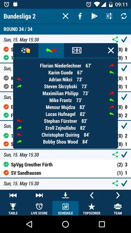 Bundesliga 2 for Android: Real-Time Football Updates