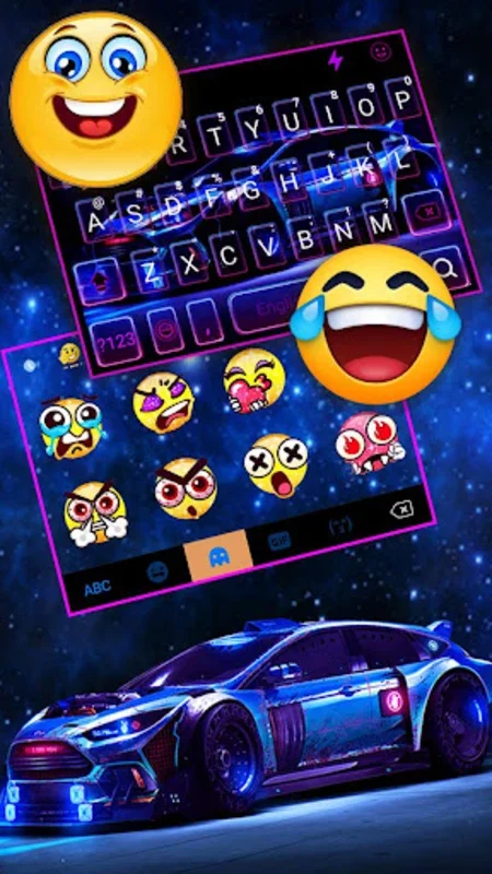 Racing Sports Car Theme for Android - Enhance Typing