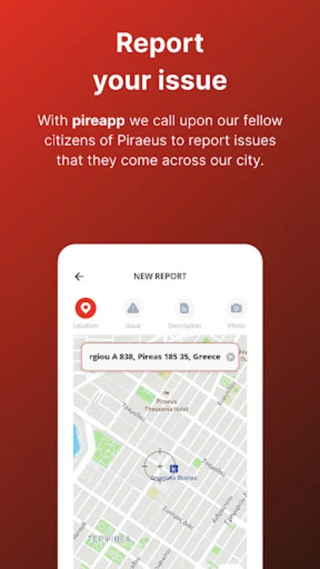 pireapp for Android - Streamline Civic Issue Reporting