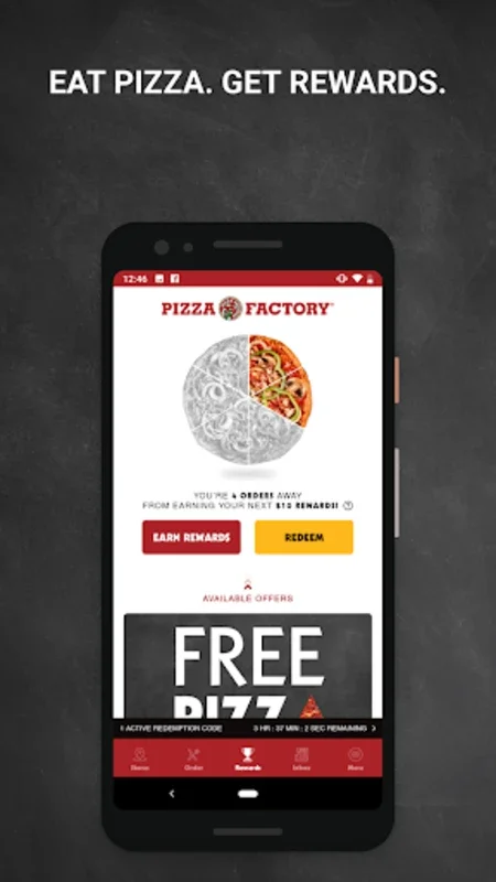 Pizza Factory Rewards for Android - Order & Earn Rewards