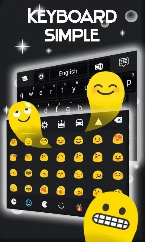 Simple Keyboard Black for Android - Elegant Dark Theme for Keyboards