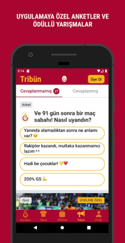 Galatasaray for Android - Stay Connected with Your Team