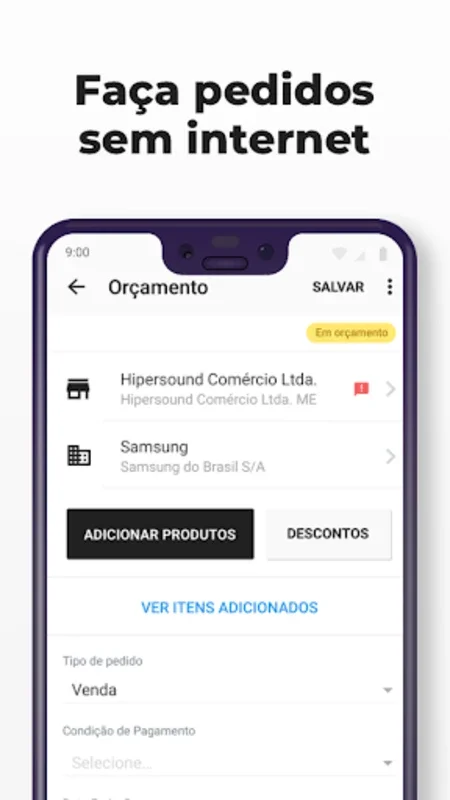 Meus Pedidos for Android: Streamline B2B Sales