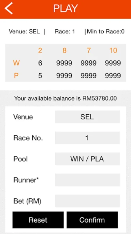 EQ Sport for Android - Malaysia's Horse Racing App