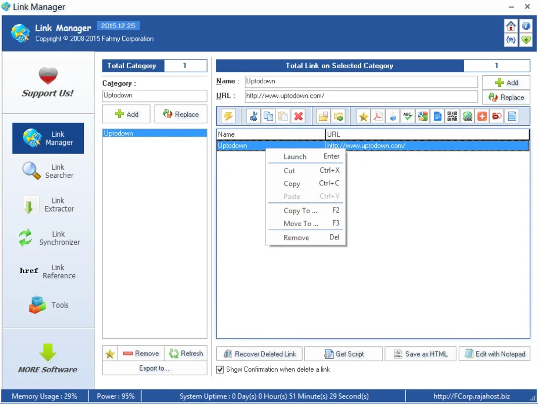 FCorp - Link Manager for Windows - Manage Links Easily