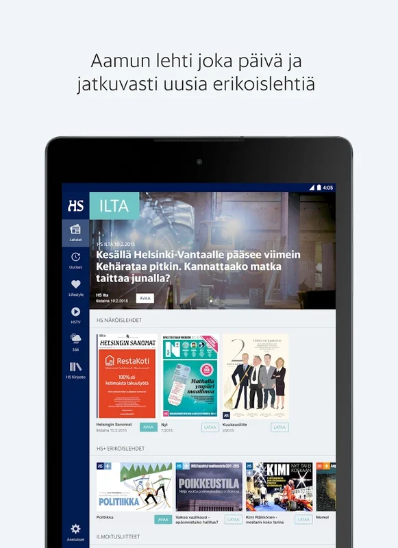 Helsingin Sanomat for Android: Comprehensive News Source