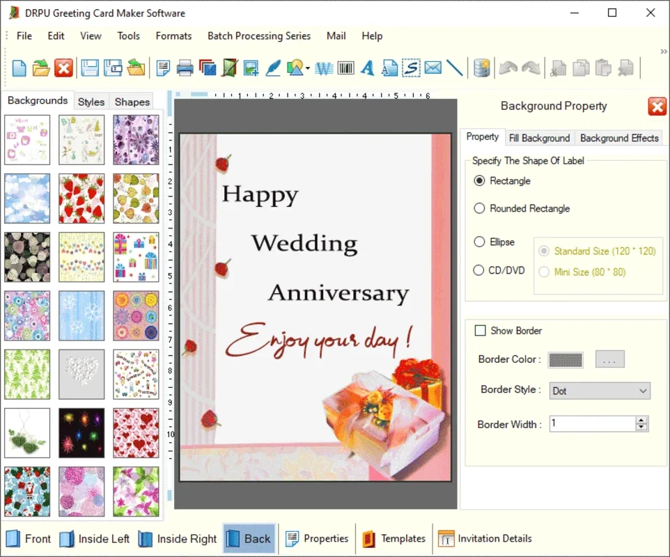 Greeting Cards Printing Application for Windows - Customize Cards