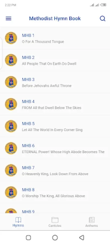 Methodist Hymn Book for Android - Enrich Your Worship