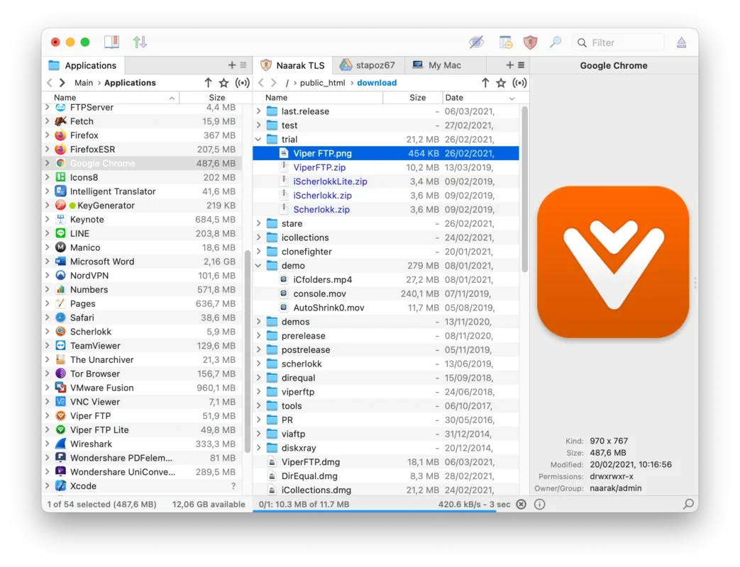 Viper FTP for Mac - Streamlined File Management