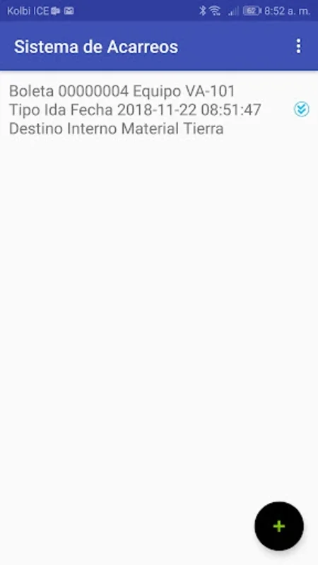 Sistema de Acarreos for Android: Streamline Material Transport