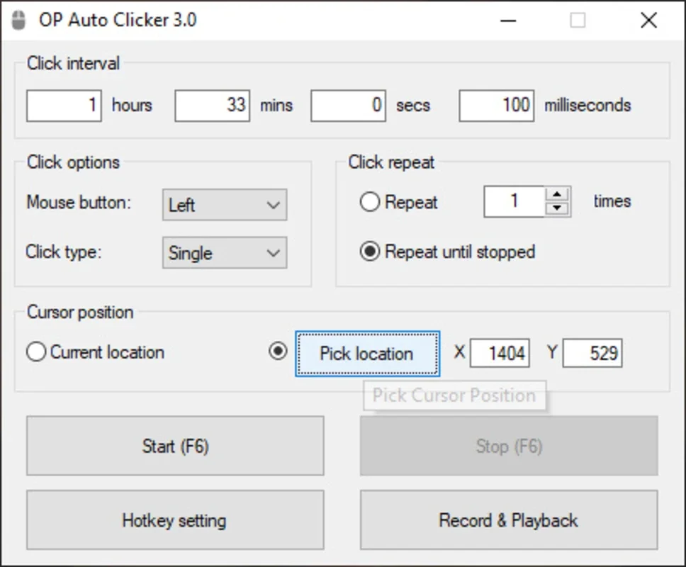 OP Auto Clicker for Windows - Streamline Mouse Clicks