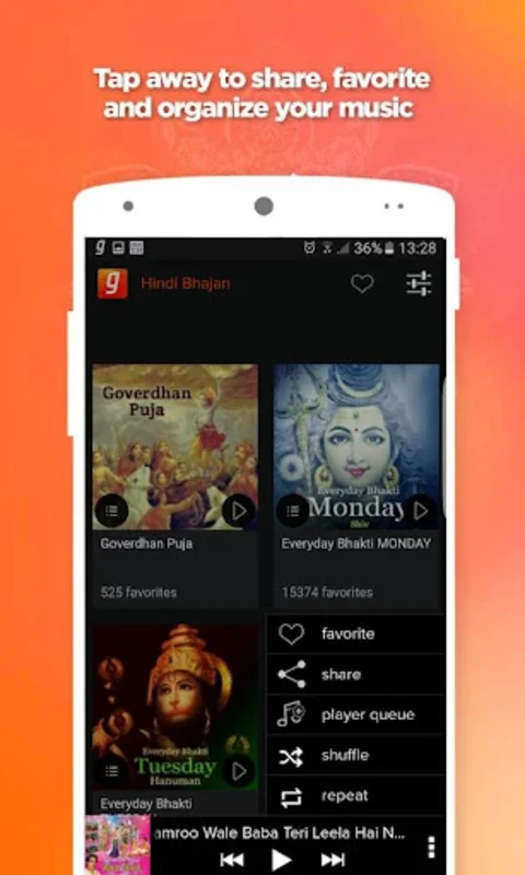 Hindi Bhajan for Android - Stream Devotional Music