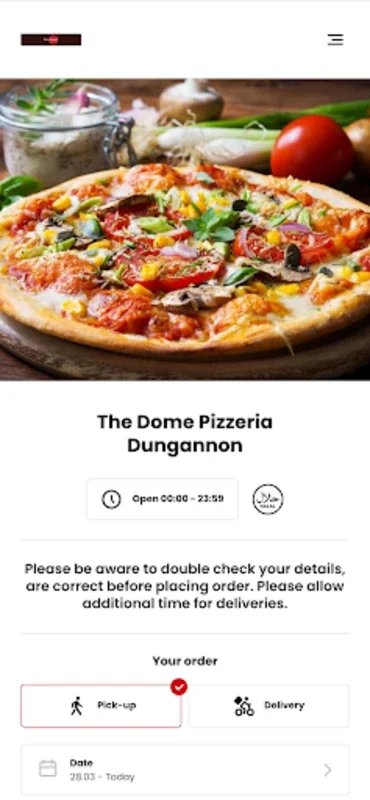 The Dome Pizzeria Dungannon for Android - Order with Ease