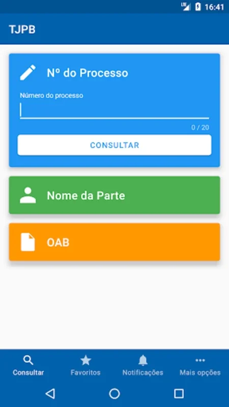 Consulta Processual - TJPB for Android: Real-Time Case Tracking