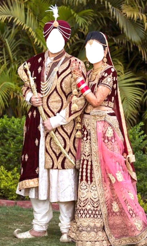 Sikh Couple Wedding Photo Suit for Android - Enhance Photos