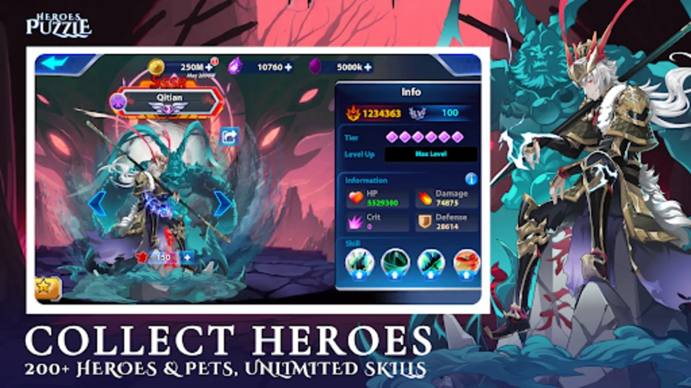 Heroes Puzzles for Android - A Strategic Fantasy RPG