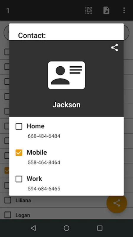 Share Contacts for Android - Streamline Contact Sharing