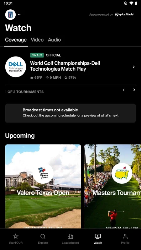 PGA TOUR for Android: Stay Updated with Golf Competitions