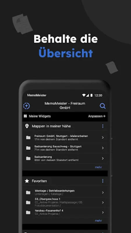 MemoMeister 2.0 for Android - Streamlined Project Docs